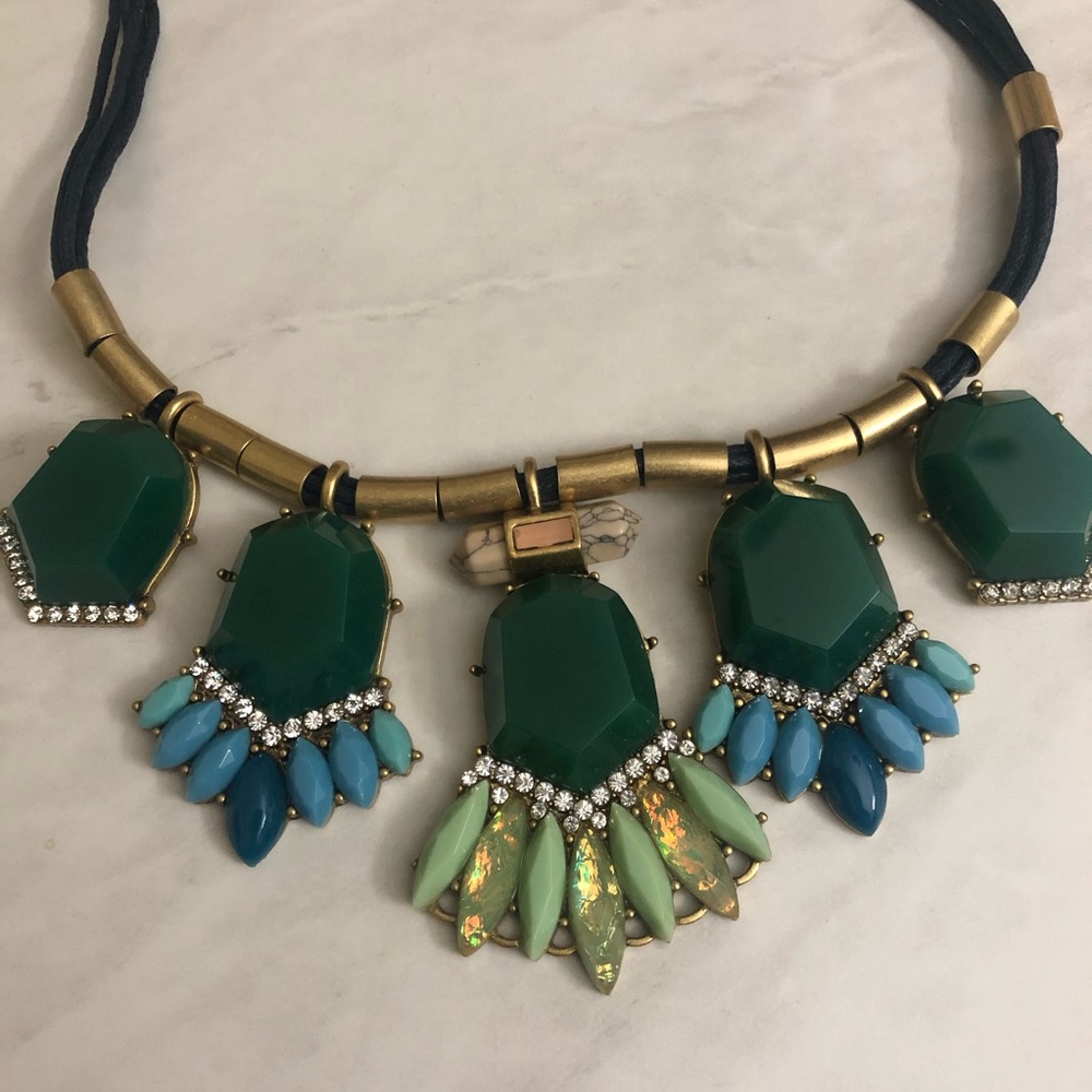 J. Crew Emerald Necklace